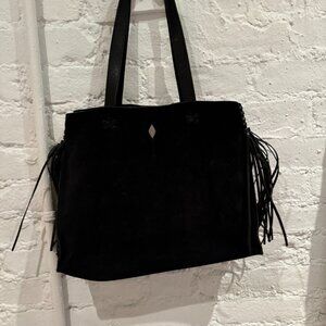 Ba&sh Suede Leather Handbag